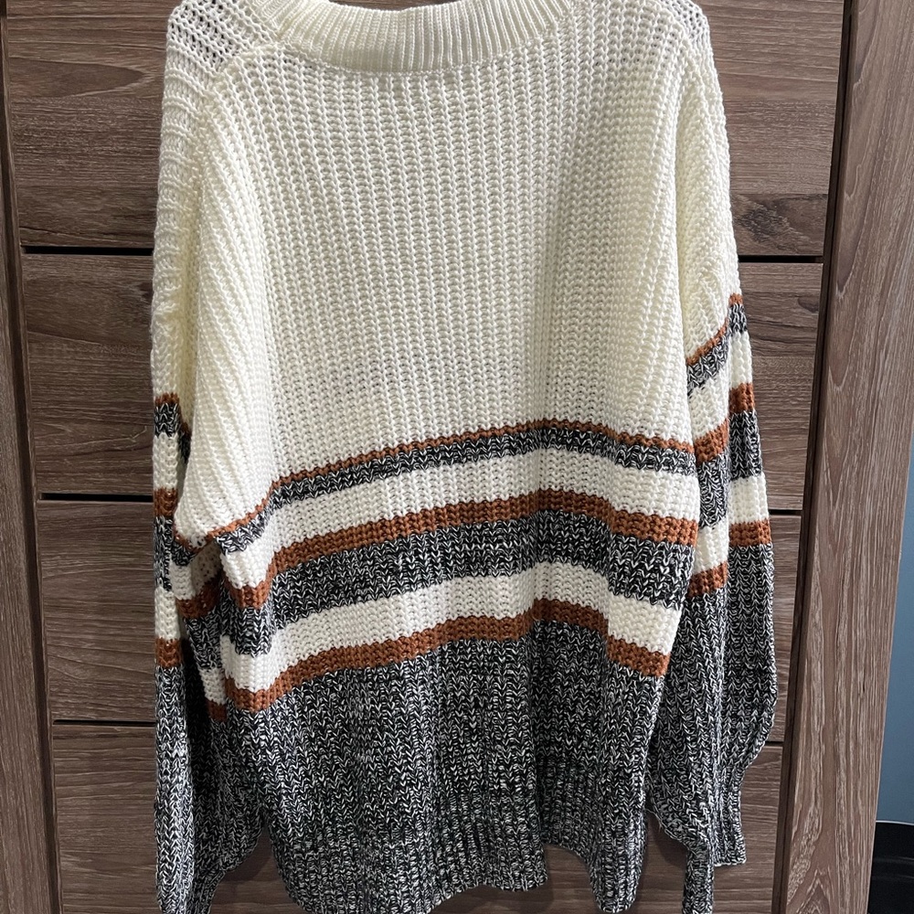 Oversized knit sweater